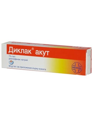 Диклак Акут 1% - при болка и възпаление на ставите